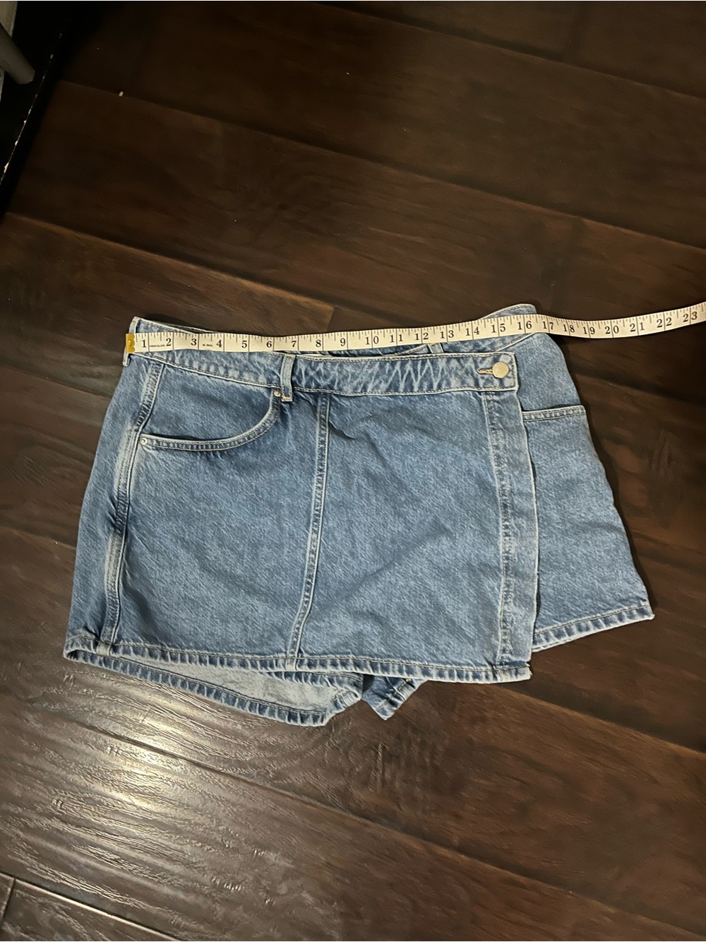Never worn Zara Denim Skort in Light Blue